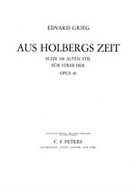 E. Grieg. The Holberg Suite (score)